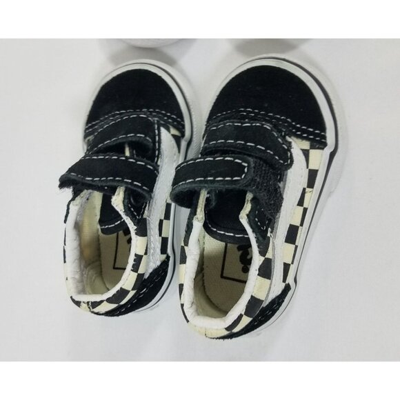 Checkered Dinosaur High Top Converse: Hand Painted Custom  Lot Of 2 Toddler Sneakers Size 2 Converse Dinosaurs & Vans Checkered